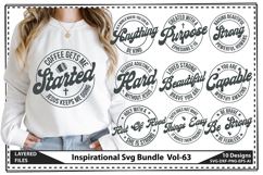Inspirational SVG Bundle, Motivational Svg, Quotes Svg Product Image 1