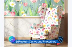 Editable Chair and Wallpaper Mockup Product Image 2