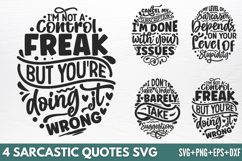 Sarcastic Quotes SVG Product Image 1