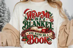 Wrap Me in a Blanket and Hand Me a Book Christmas Design Product Image 1