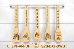 Rooster Wooden Spoons svg, Chicken lovers Svg Product Image 1