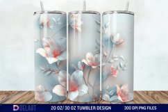 3D Floral Tumbler Wrap Product Image 1