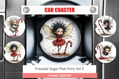 Car Coaster Frazzled Sugar Plum Fairy Product Image 1