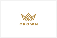 Abstract Crown Logo Design Vector Template Product Image 2
