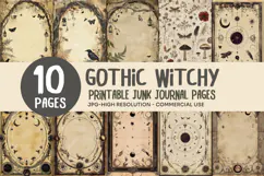 Gothic Witch Junk Journal Pages Product Image 1