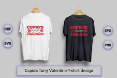 Cupid's furry Valentine T-Shirt Design Product Image 1