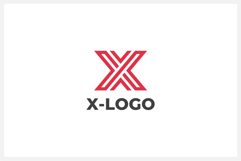 Geometric Letter X Logo Design Vector Product Image 1