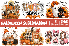 Trending Halloween PNG, Spooky Season PNG, Cute Pumpkin PNG Product Image 1