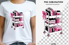 Book besties png design for T-shirts Product Image 1
