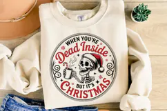 Dead Inside But It's Christmas Svg | Christmas | Shirt Svg Product Image 2
