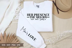 Her Presence the Melody SVG - Mother's Day Sleeve T shirt Product Image 1