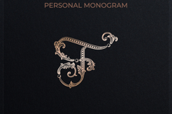 F Monogram Logo, Elegant Initial Monogram Product Image 1