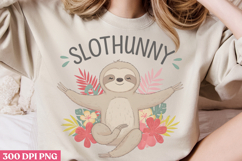Slothunny PNG, Sloth Sublimation PNG Product Image 2