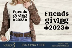 Friends giving 2023 SVG PNG Sublimation|Fall Vibes|Halloween Product Image 1