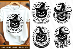 Halloween Pumpkin Faces SVG, Salem SVG, Witches Brew SVG PNG Product Image 1