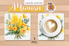 mimosa, yellow, bouquet, hot plate Product Image 1