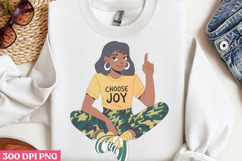 Empowering Black Girl Clipart PNG Product Image 2