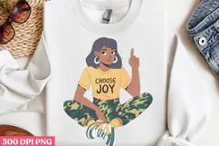 Empowering Black Girl Clipart PNG Product Image 2