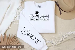 Grind Hard Epic Rewards SVG - Video Game T-Shirt Design Product Image 1
