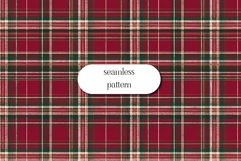 Christmas Red Green Plaid Seamless Pattern Product Image 1