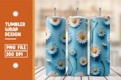 3d flower pattern tumbler wrap sublimation Product Image 1