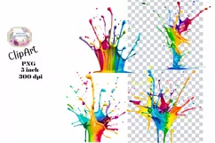 Paints, Art, Ephemera, PNG, watercolor, Clipart Product Image 1