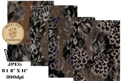 Animal print, Mixed Media, floral, Papers, Junk Journal Product Image 1