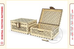 Box Organizer v25 - laser cut file - Glowforge ready SVG Product Image 1