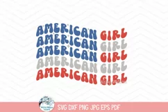 American Girl SVG | 4th of July Patriotic Graphic Product Image 2