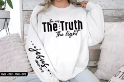 The Way The Truth Sleeve - Sleeve SVG Design, T-Shirt Design Product Image 2