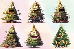 Funny Christmas Tree Sublimation Clipart, Funny Christmas Product Image 2