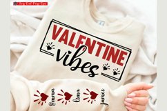 Valentine vibes Valentine Sleeve SVG Product Image 1