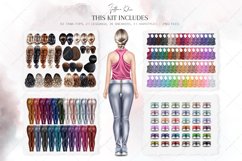 Leggings and Tops Clipart, Woman Clothes Clip Art, Custom Product Image 4