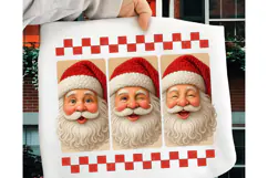 Santa Christmas Brushstroke PNG, Retro Santa Png, Christmas Product Image 1