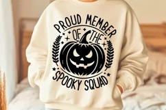 Proud Member Of The Spooky Squad Svg, Funny Halloween Svg. Product Image 2