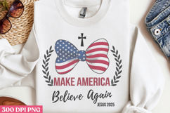 Make America believe PNG, 4th Of July Sublimation PNG Product Image 2