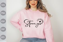 Stronger Than The Storm SVG Cut Files - Inspirational quote Product Image 1