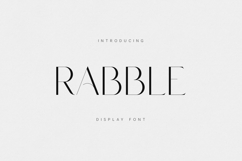 Rabble Elegant Editorial Display Serif Product Image 1