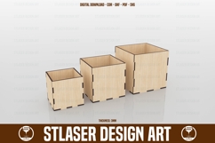 3 Size Laser Cut Storage Box Files, Laser Cutting Files Product Image 1