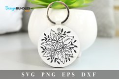 Flowers svg|Keychain svg|Keychain design Product Image 1