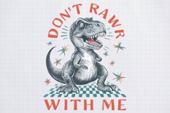 Sarcastic Animal Dont rawr with me Black png Product Image 2