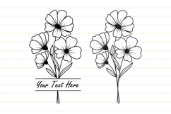 Flower Monogram Svg, Flower Svg.Floral Bouquet Svg Product Image 7
