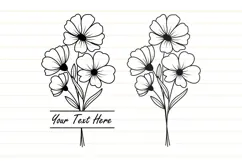 Flower Monogram Svg, Flower Svg.Floral Bouquet Svg Product Image 7