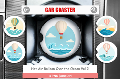 Car Coaster Ocean Hot Air Balloon Product Image 1