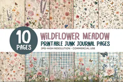 Wildflower Meadow Junk Journal Pages Product Image 1