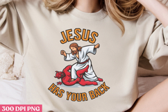 JESUS HAS YOUR BACK PNG, Jesus Sublimation PNG Product Image 2