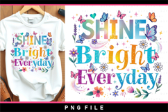 Shine bright everyday PNG, Inspirational Mug sublimation Product Image 2
