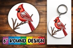 Winter Holiday Embroidered Style Sublimation Ornament Product Image 1