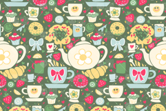 Vintage Tea Time Pattern Product Image 1