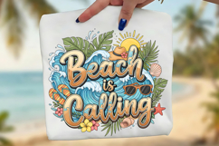 Beach Is Calling PNG, Tropical Summer Sublimation Design Product Image 1